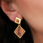 Σκουλαρίκια Τετράγωνο 45o - Image 3